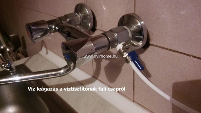 Víztisztítók beszerelési képgaléria 5 Víz leágazás víztisztítónak 1
