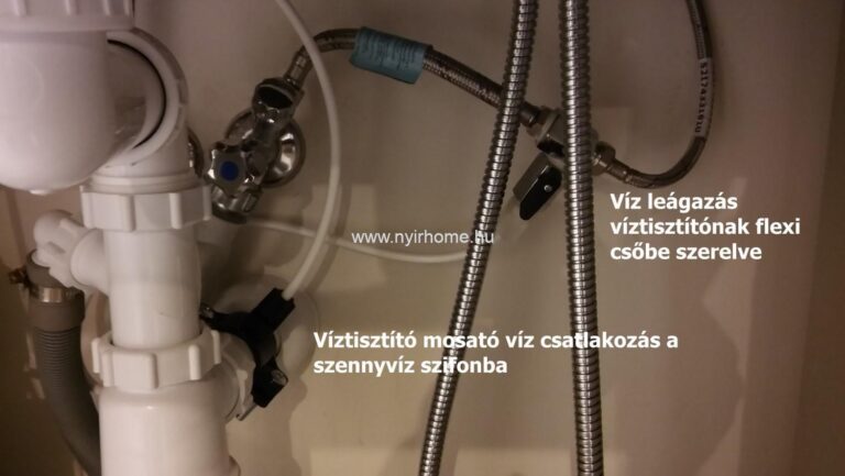 Víztisztítók beszerelési képgaléria 2 Víz leágazás víztisztítónak 4