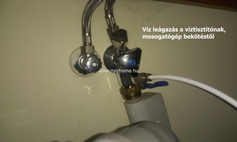 Víztisztítók beszerelési képgaléria 1 Víz leágazás víztisztítónak 5
