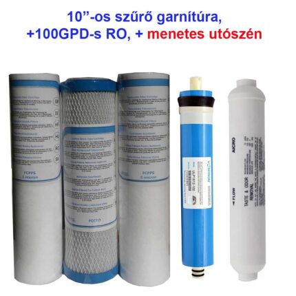 100GPD komplett szűrő garnitura menetes