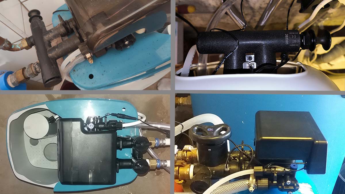 Vízlágyító telepítése lépésről lépésre: Így kerüld el a leggyakoribb bekötési hibákat 3 Vízlágyító vezérlő fejeken több fajta by-pass szelepletet felszerelve